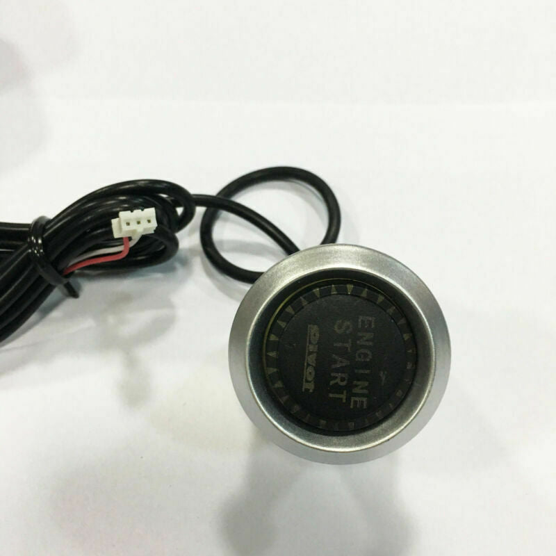 Blue Illumination Car Engine Start Push Button Switch Ignition Starter Touch Kit