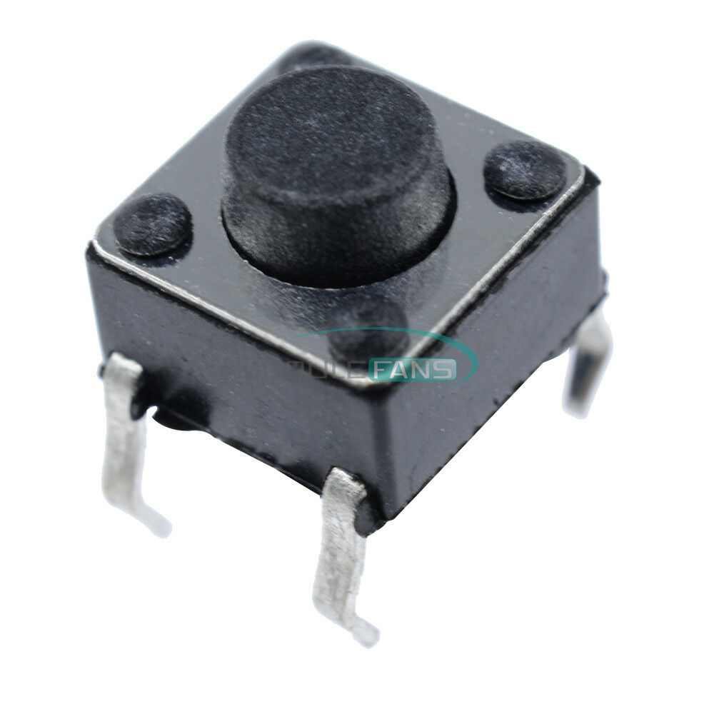 100Pcs 4Pin Tact Switches 6 X 6 X 5mm Tactile Touch Push Button Switch New