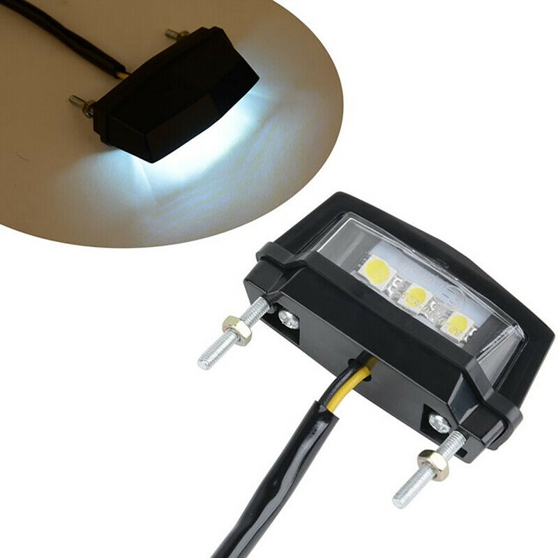 12V Motorcycle License Plate LED light Waterproof Motorcycle License Lig.l8