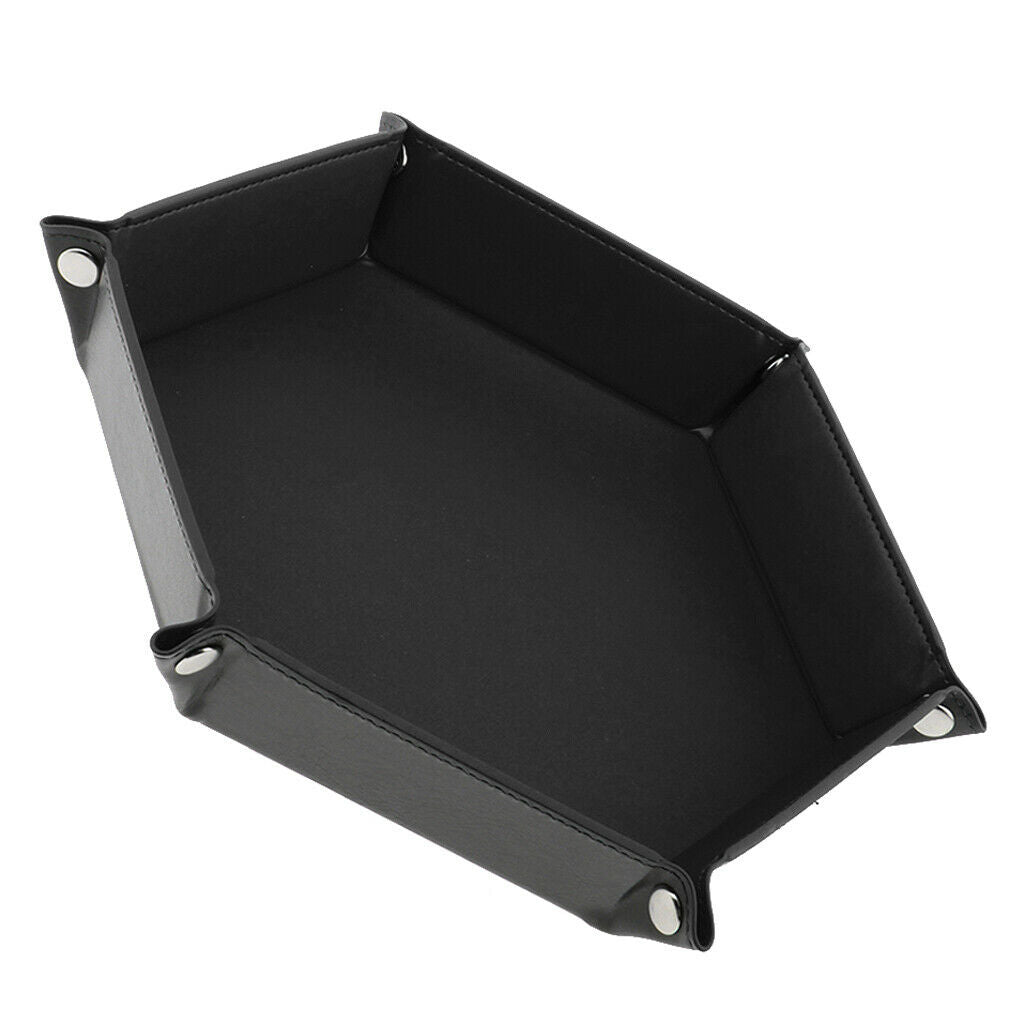 2 lot 9'' Lightweight Foldable Dice Storage Tray Box for RPG Black+Red