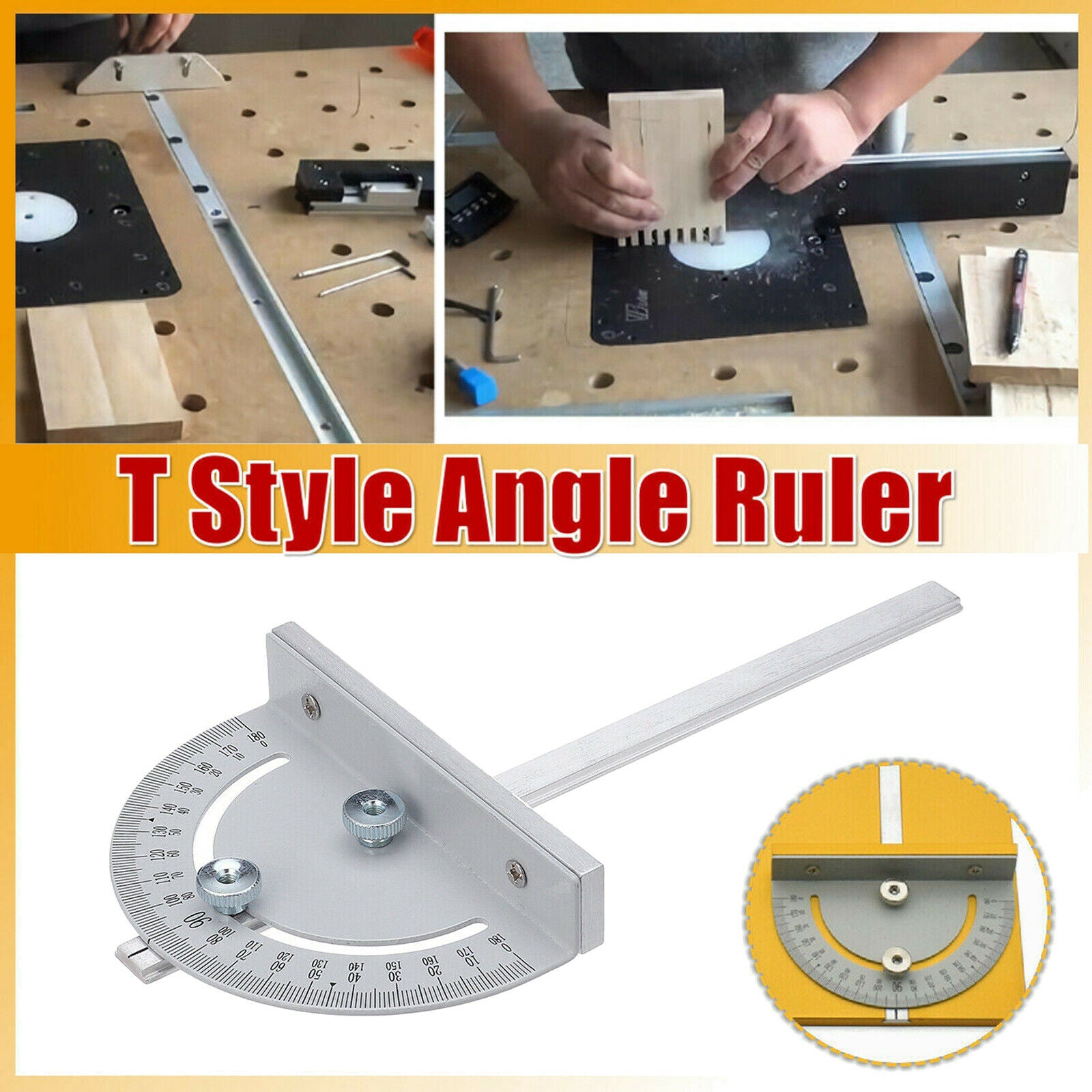 Mini DIY Woodworking Angle Ruler Woodworking Machine Track Measuring Tool