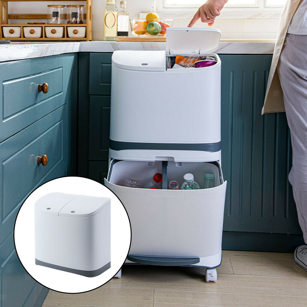 Wet and Dry Dual Trash Can Waste Bin Double-Layer Recycle Wastes Waste Bins