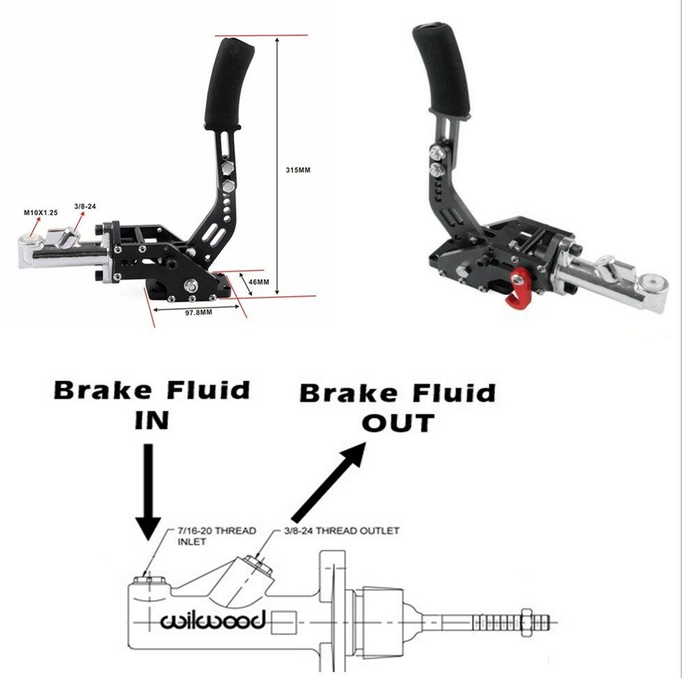 High Quality Racing Car Vehicle Handbrake Master Cylinder 0.7 for Track Drifting