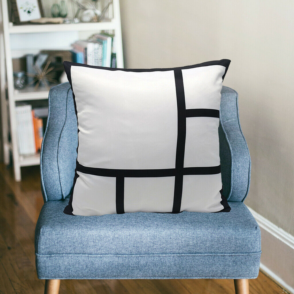 Sublimation Blanks 6 Photo Panel Pillow Case Chair Armchair Cushion Case