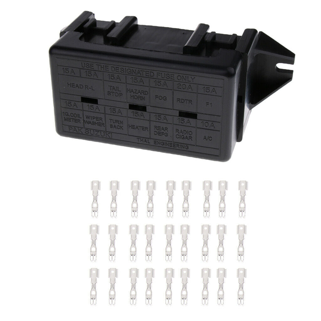 DC 12V-32V 14-Ways Circuit Car Boat Automotive ATC/ATO Blade Fuse Box Holder