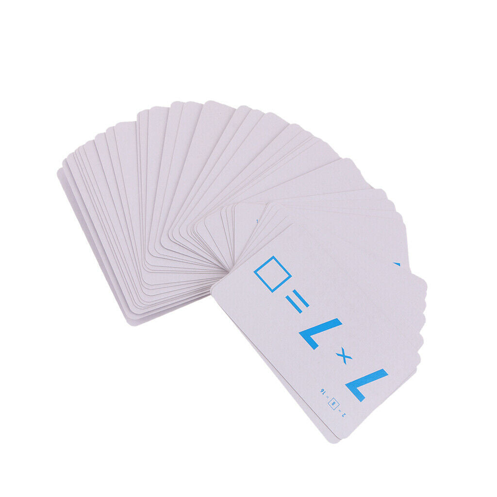 144 Pieces Math Flash Cards for Elementary School Educational Materials