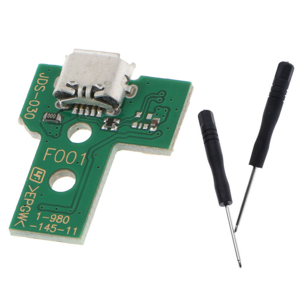 Micro USB Charging Socket Board Cable with Screwdrivers Kit For Sony PS4