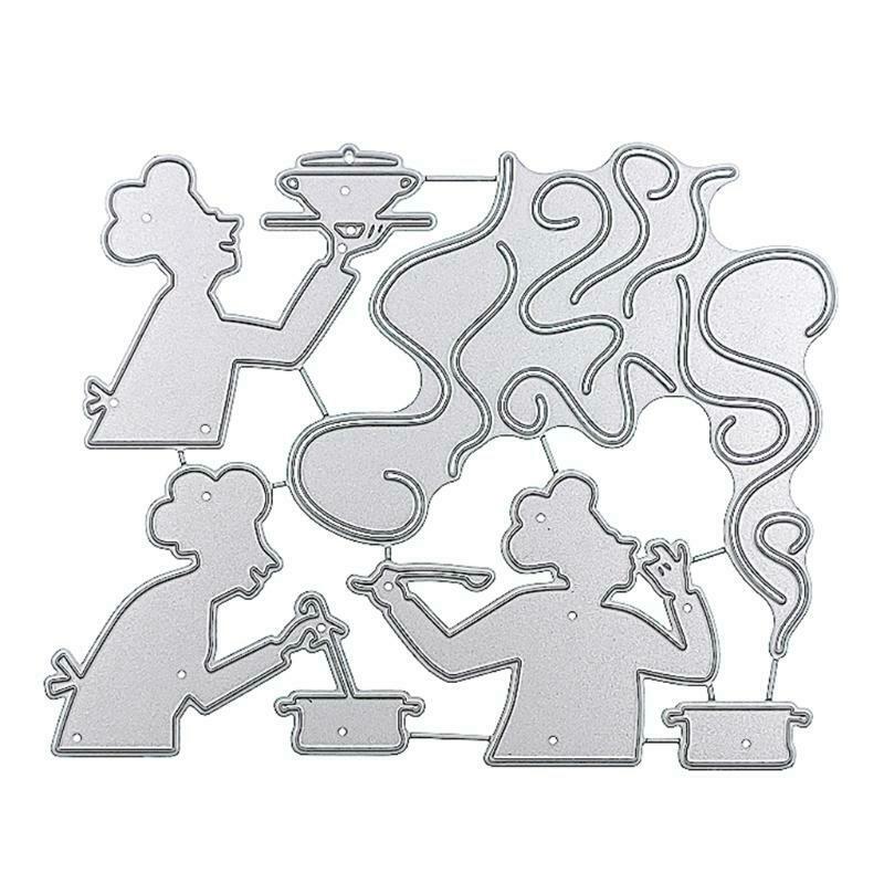 Creative Cooking Mage Metal Embossing Die Cuts Stencil for DIY Scrapbooking Card