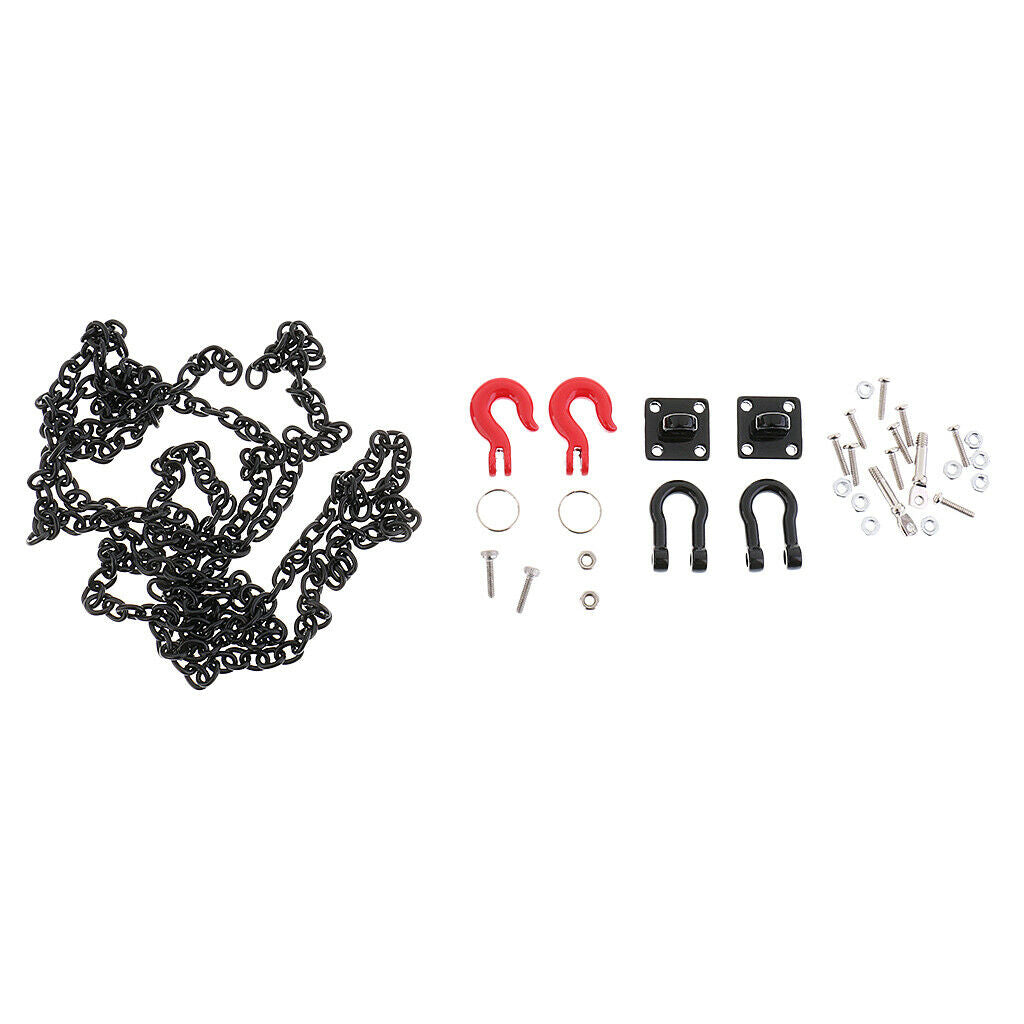 RC Crawler 1/10 Tow Hook Trailer Chain Shackle Bracket for Axial SCX10