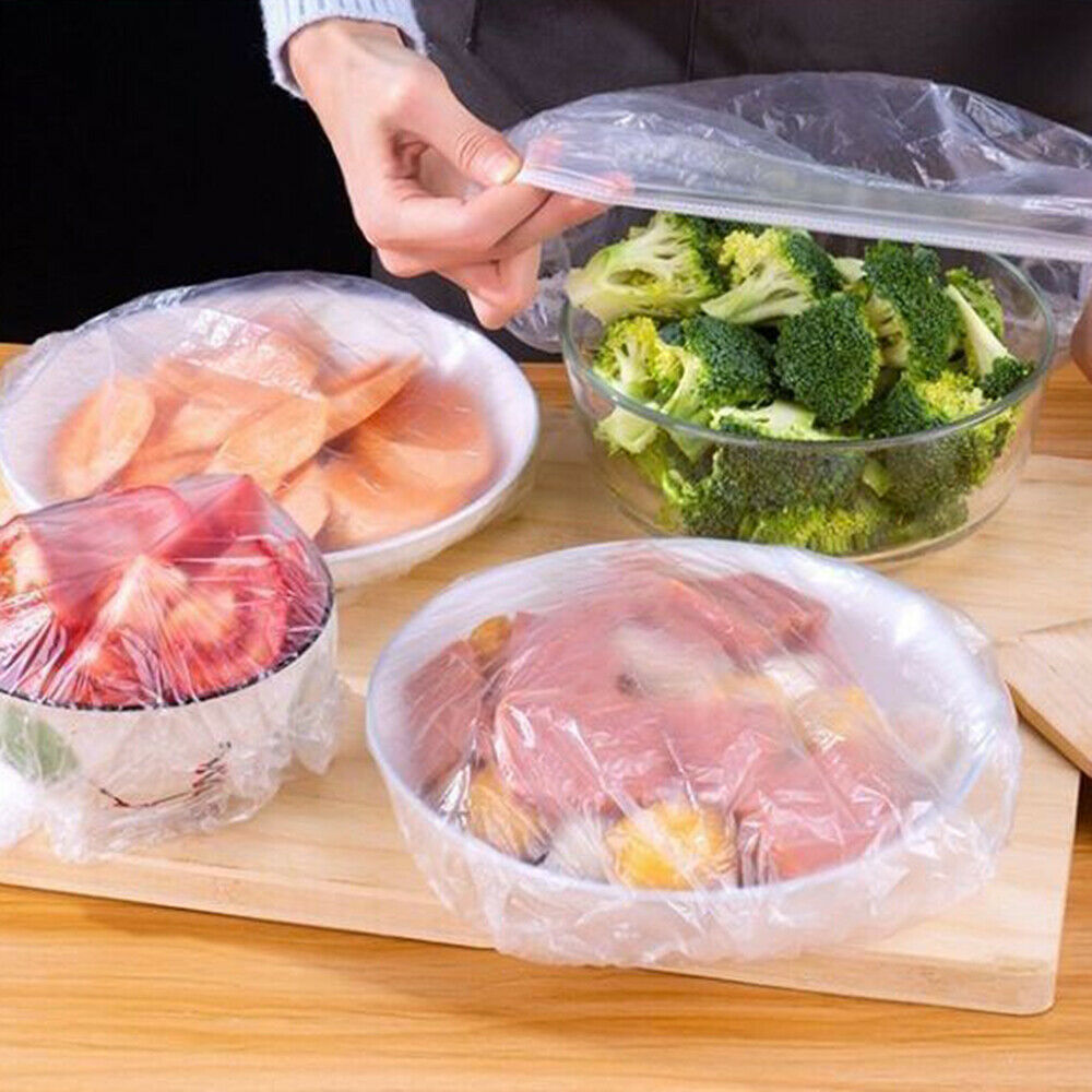 Disposable Food Storage Covers for Bowls Elastic Plate Covers Bowl 100Pcs/Set