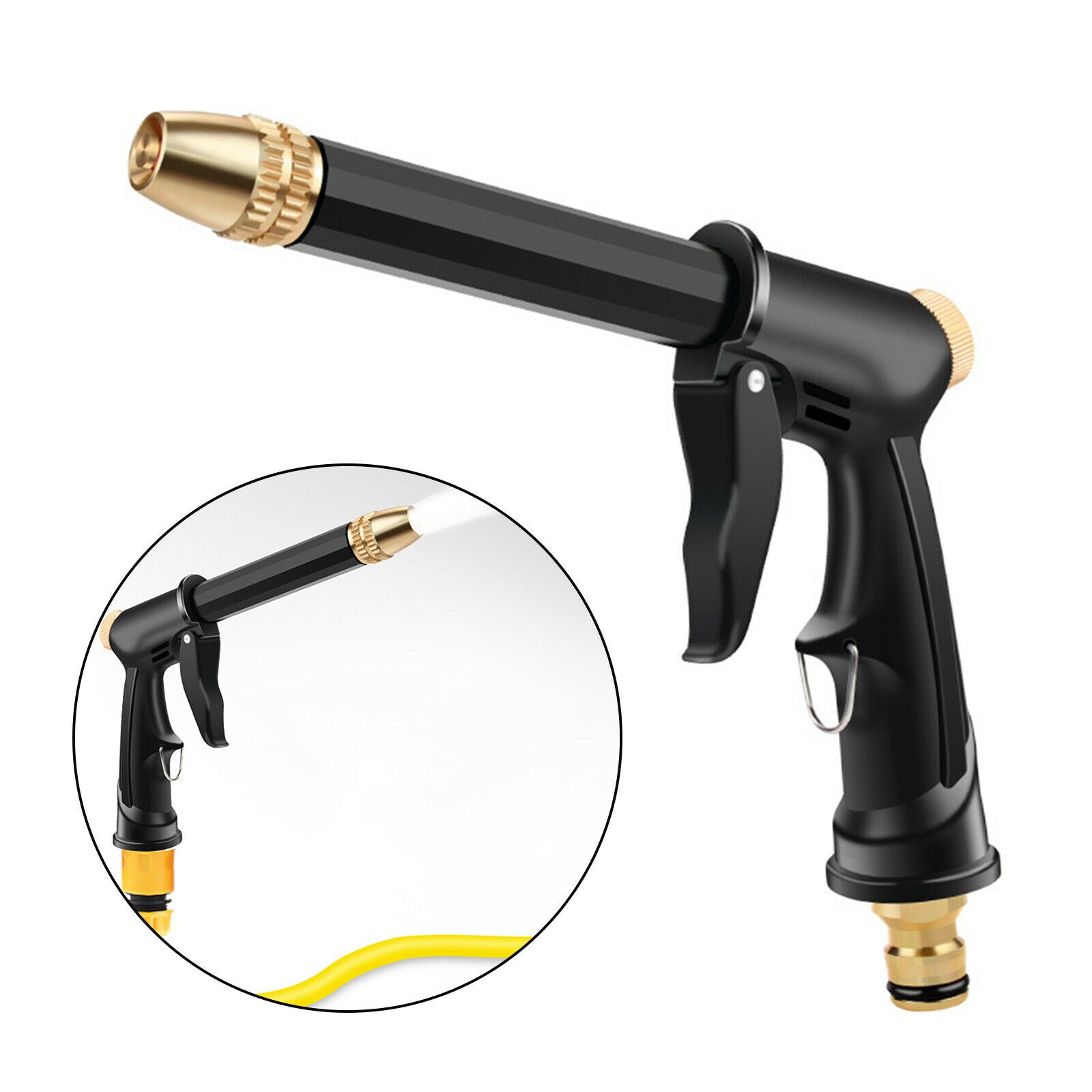 Portable Long Rod Car Washer Water Gun Sprayer 360° Rotaing Spray Guns
