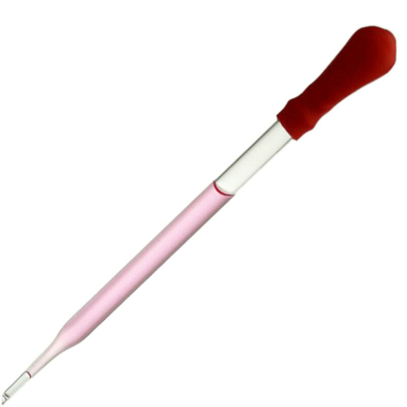 10Pcs 10ml 12cmGlass Pipette MedicineLaboratory Dropper Red RubberHead Pip.l8