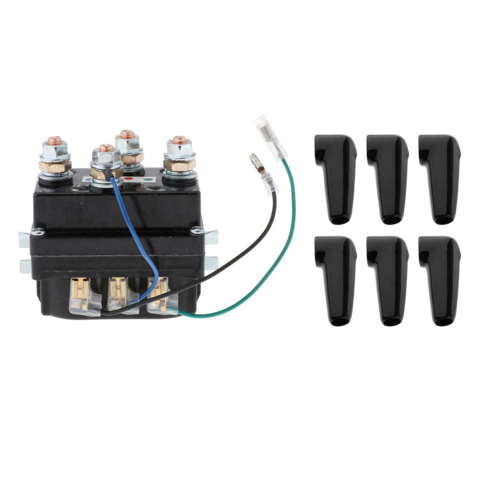12V Winch Solenoid Relay Replaces for ATV 6 Protecting Caps Accessories