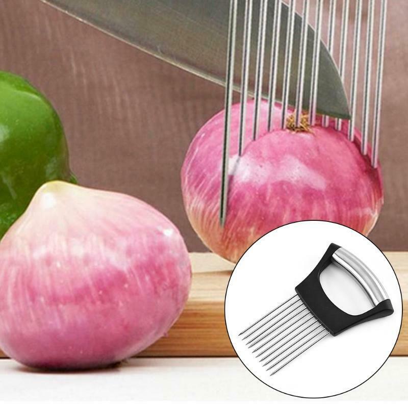Multipurpose Food Slicer Assistant Cutting Onion Insert Device Manual Vegetable
