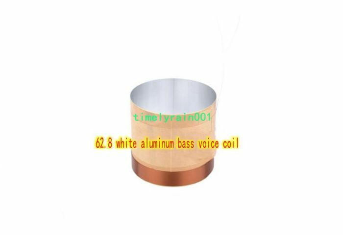 2pcs 62.8mm 8Ω ASV bass speaker voice coil White aluminum skeleton audio