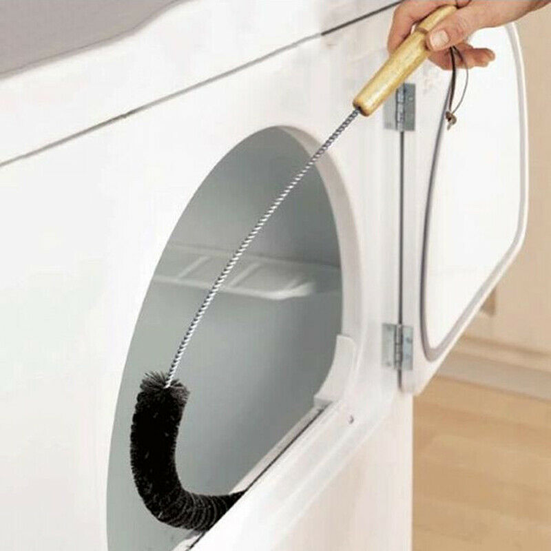 Long Black Washing Machine Clothes Dryer Cleaning Brush Vent Trap CleanerSEB SJ