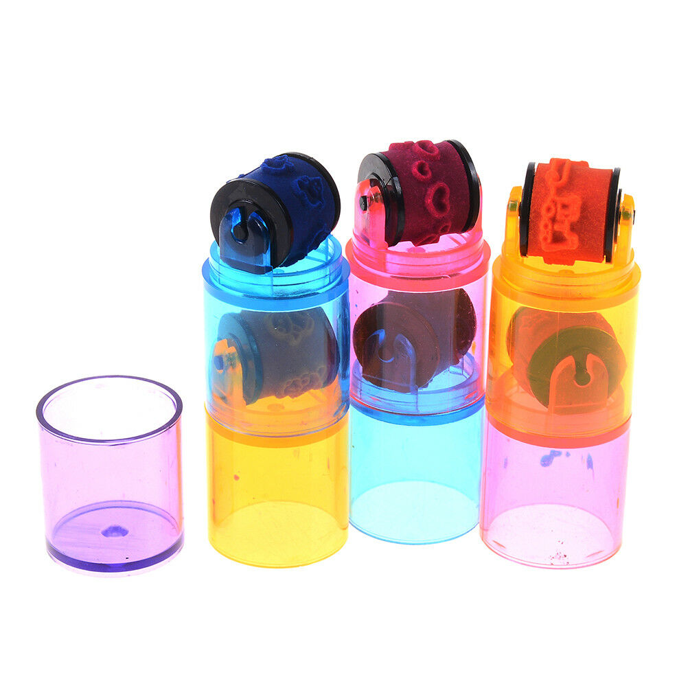 6 Pcs/set combination pens shape stamps sets inkpad stamp school supplycra.l8