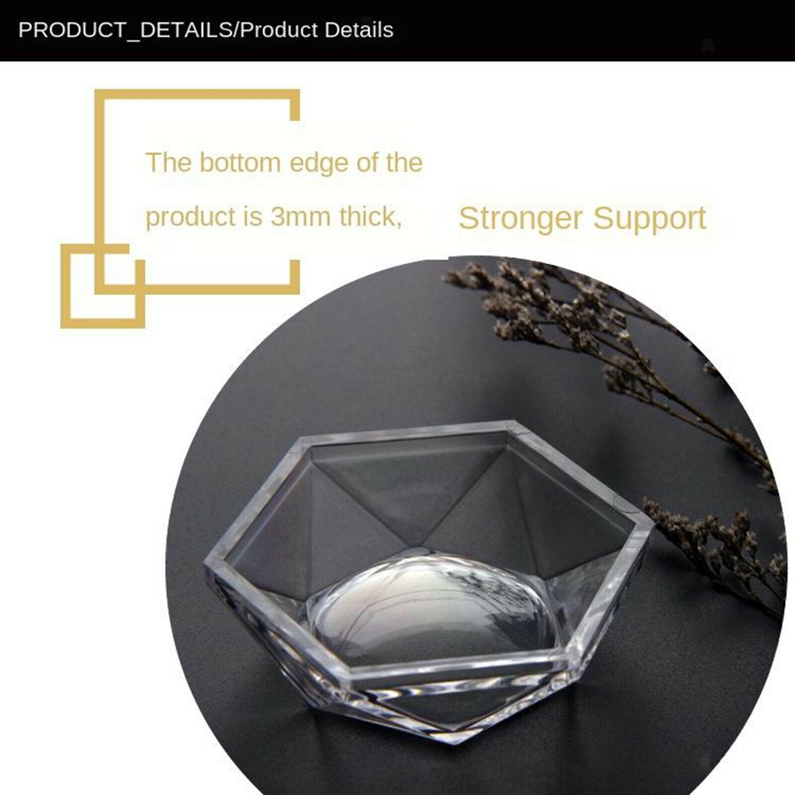 Crystal Ball Acrylic Base Sphere Holder Home Decor DIY Display Stand Small