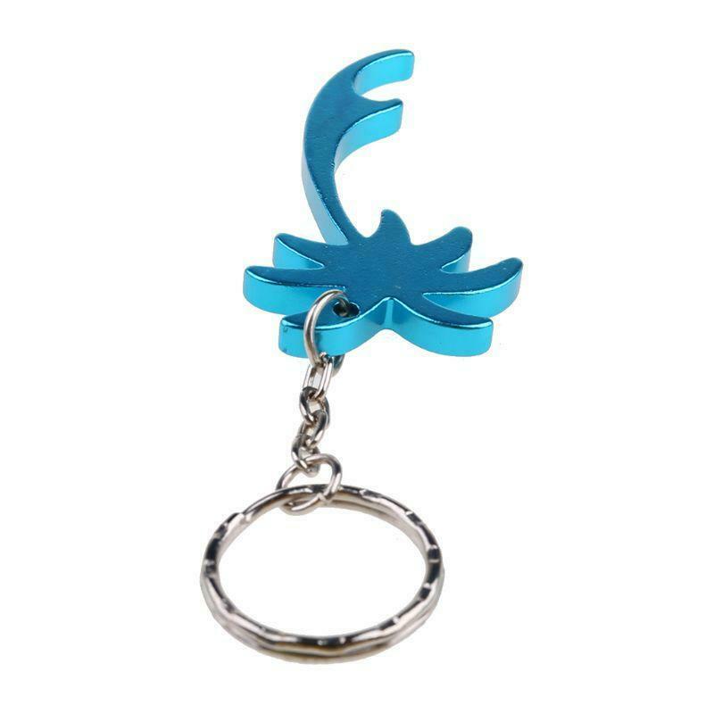 Aluminum Beer Bottle Opener Keychain Palm Tree Mini Bottle Opener Keys Collector