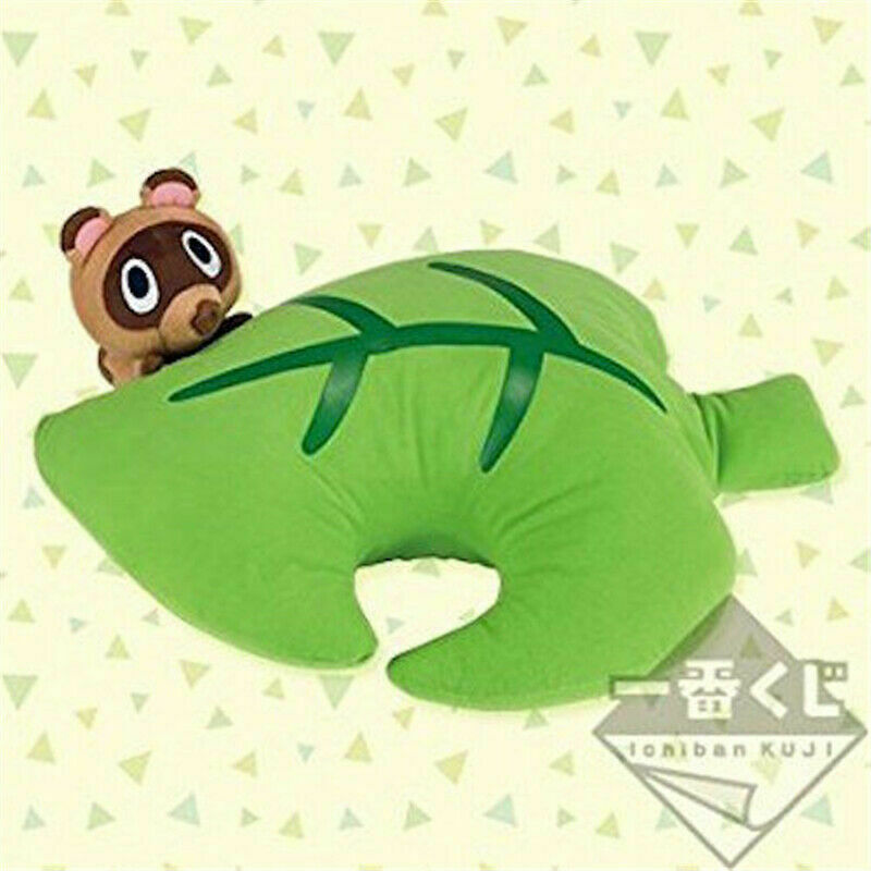 Crossing ichiban kuji A award Leaf Timmy PlushToy Banpresto Prize Cushion Pillow