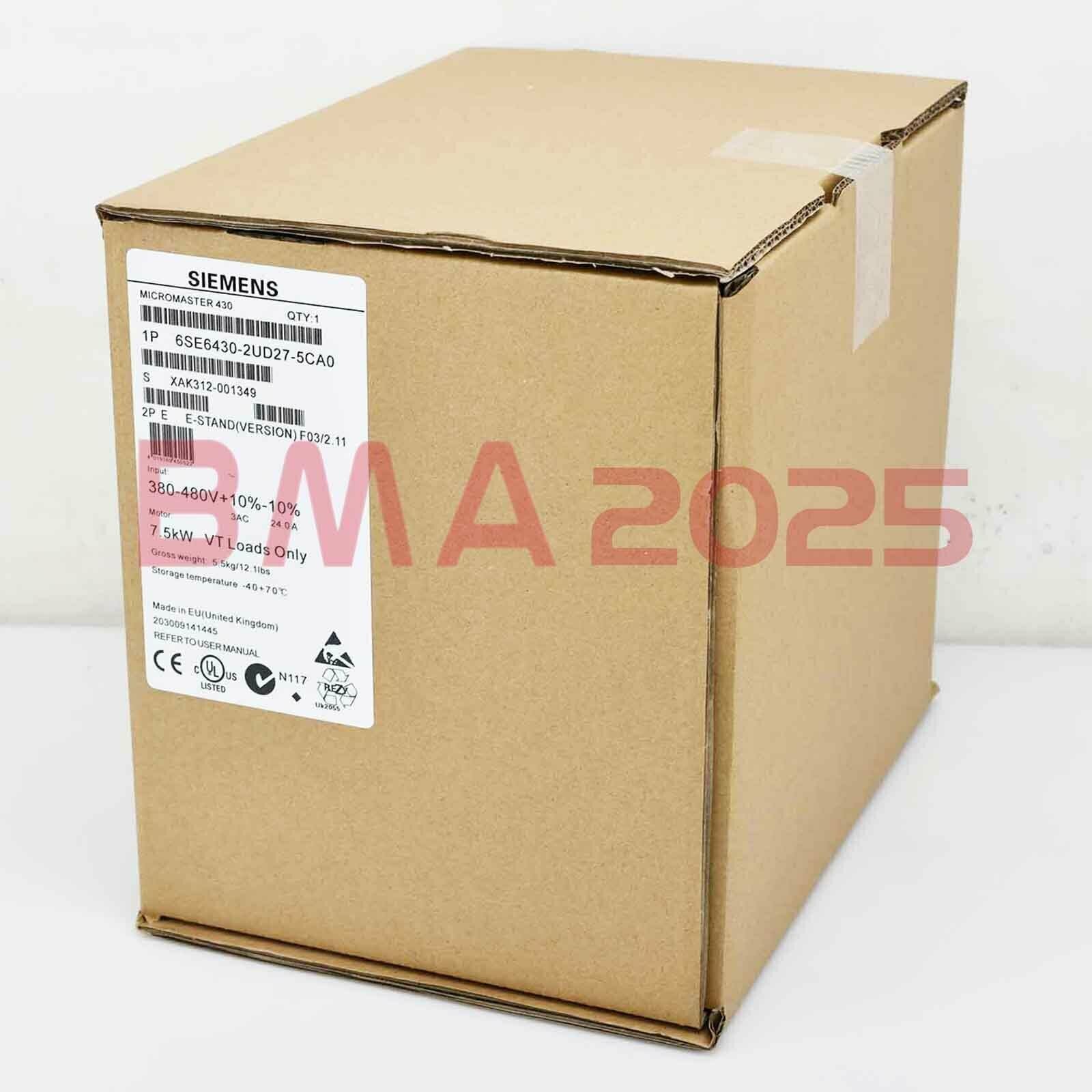 New 6SE6 430-2UD27-5CA0 6SE6430-2UD27-5CA0 1 year warranty DHL free Ship SM9T