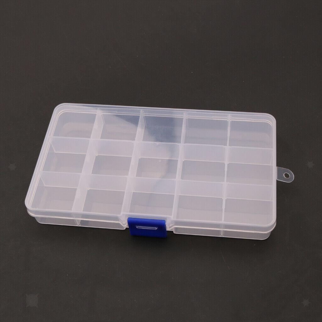 Guitar Picks Collection Kit Holds Guitar Picks Clear Case with 15 Grids