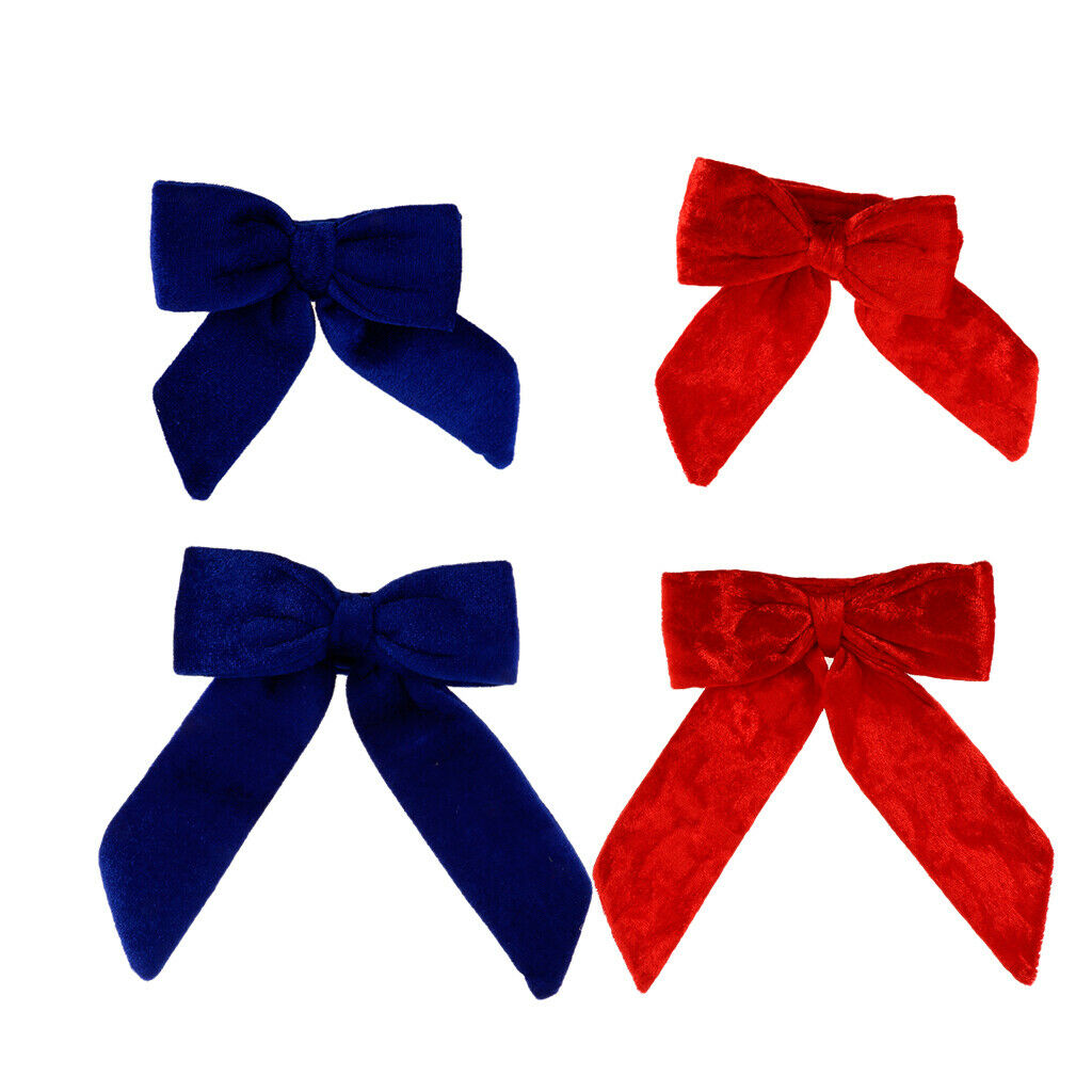 Dog Cat Big Bow Tie Adjustable Bowtie Necktie Collar Puppy Accessory Blue S