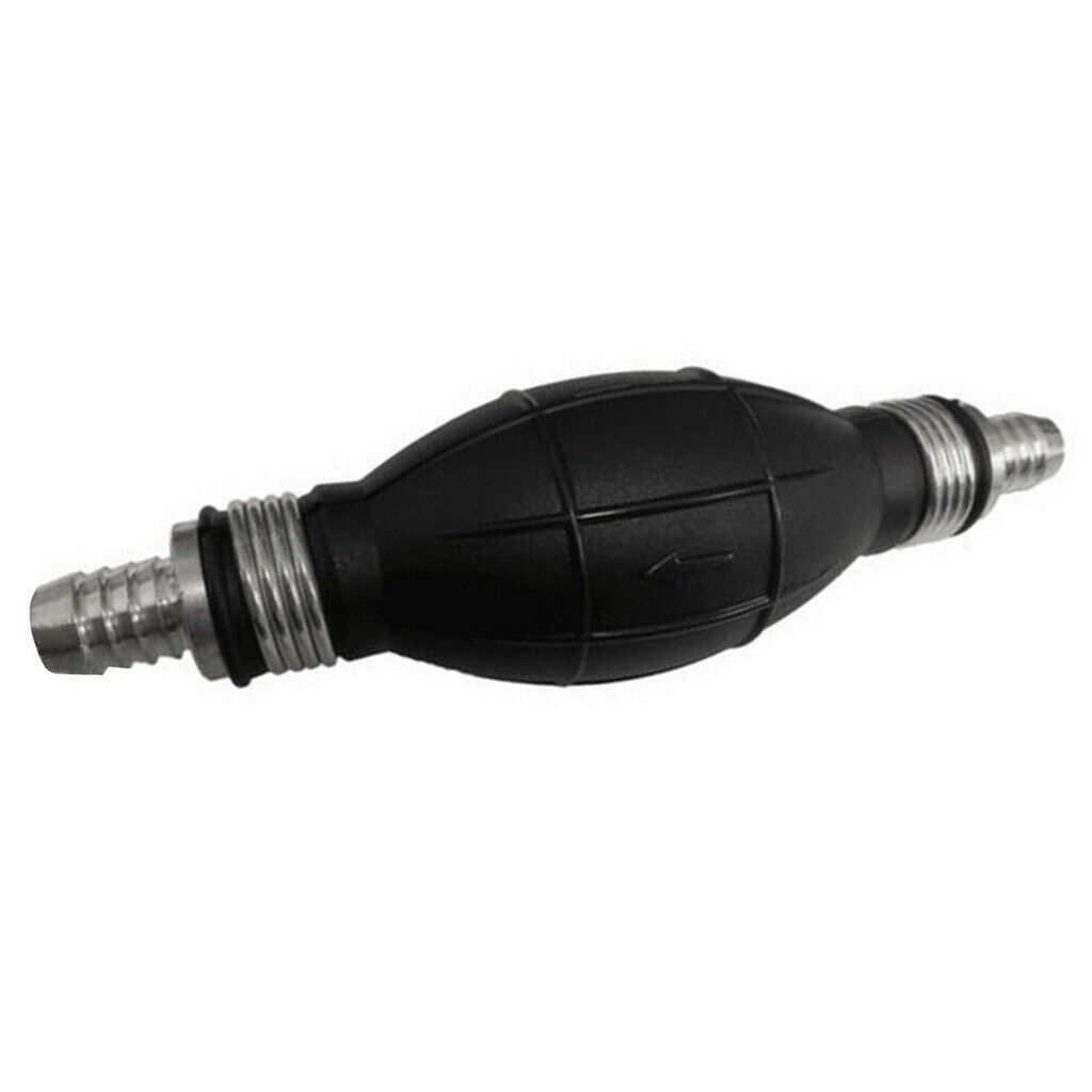 12mm Straight Black Rubber Fuel Line Primer Bulb for Outboard/Inboard Engine