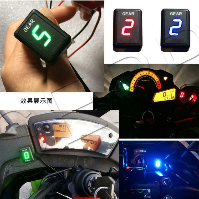 Universal Motorcycle LED Indicator Digital Gear Display For Kawasaki ER-4N ER6F
