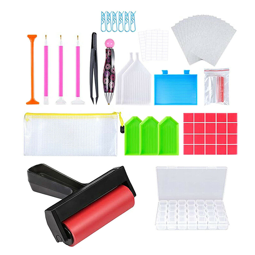 81x 5D Diamonds Painting Tools and Accessories Kits with Diamond Painting Roller