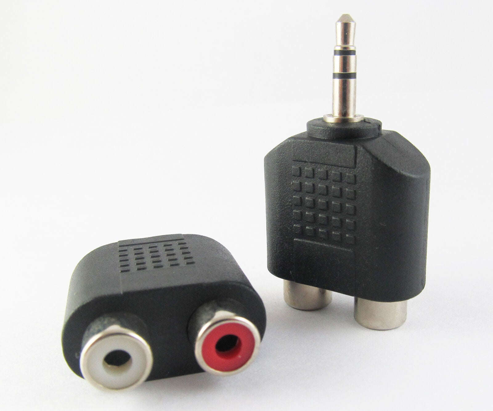 10pcs 3.5mm Stereo Male to 2 RCA Female Jack Twin Phono Y Splitter Audio Adapter