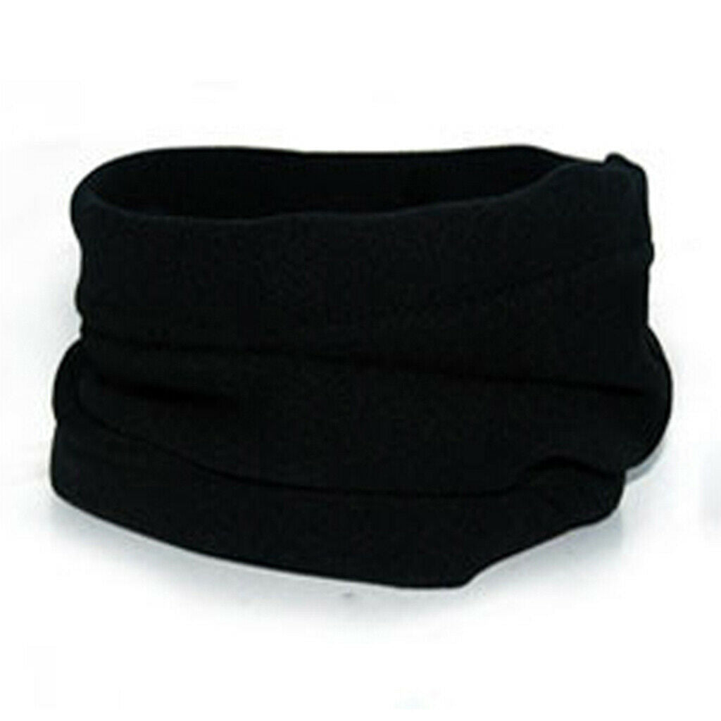 2Pieces Polar Fleece Neck Tube Windproof Motorbike Snood Thermal Circle Scarf