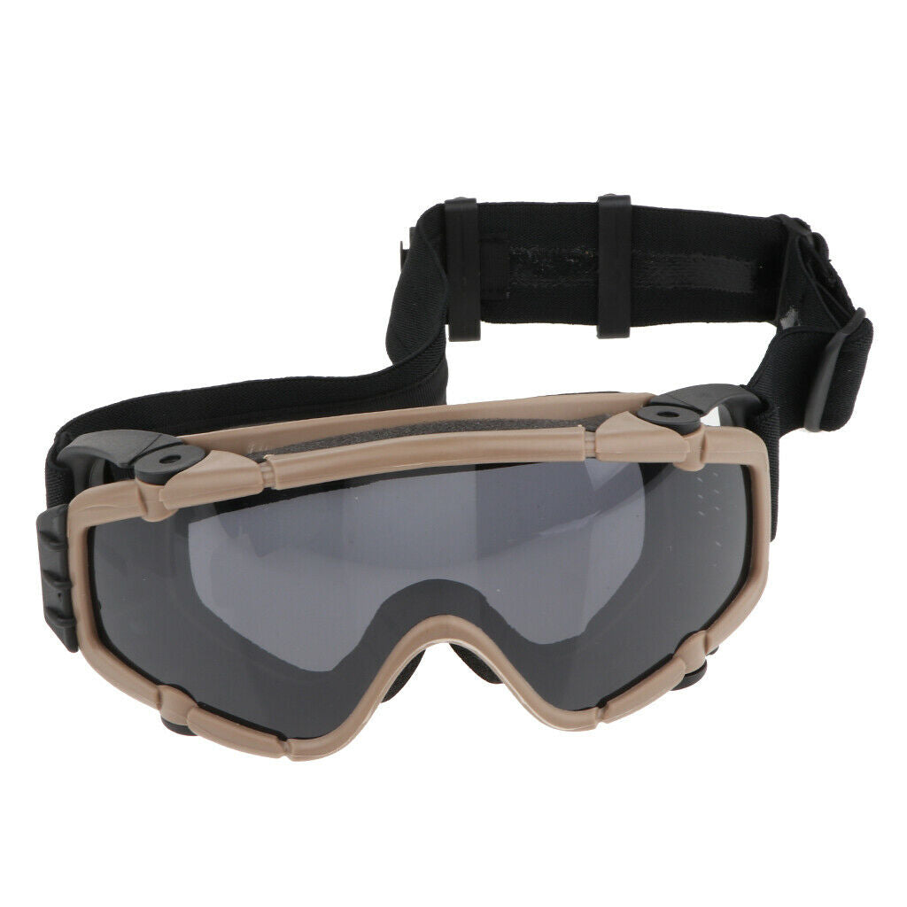 Goggle Glasses Anti Fog Dust Eye Wear Anti UV Rays with Cool Fan Khaki