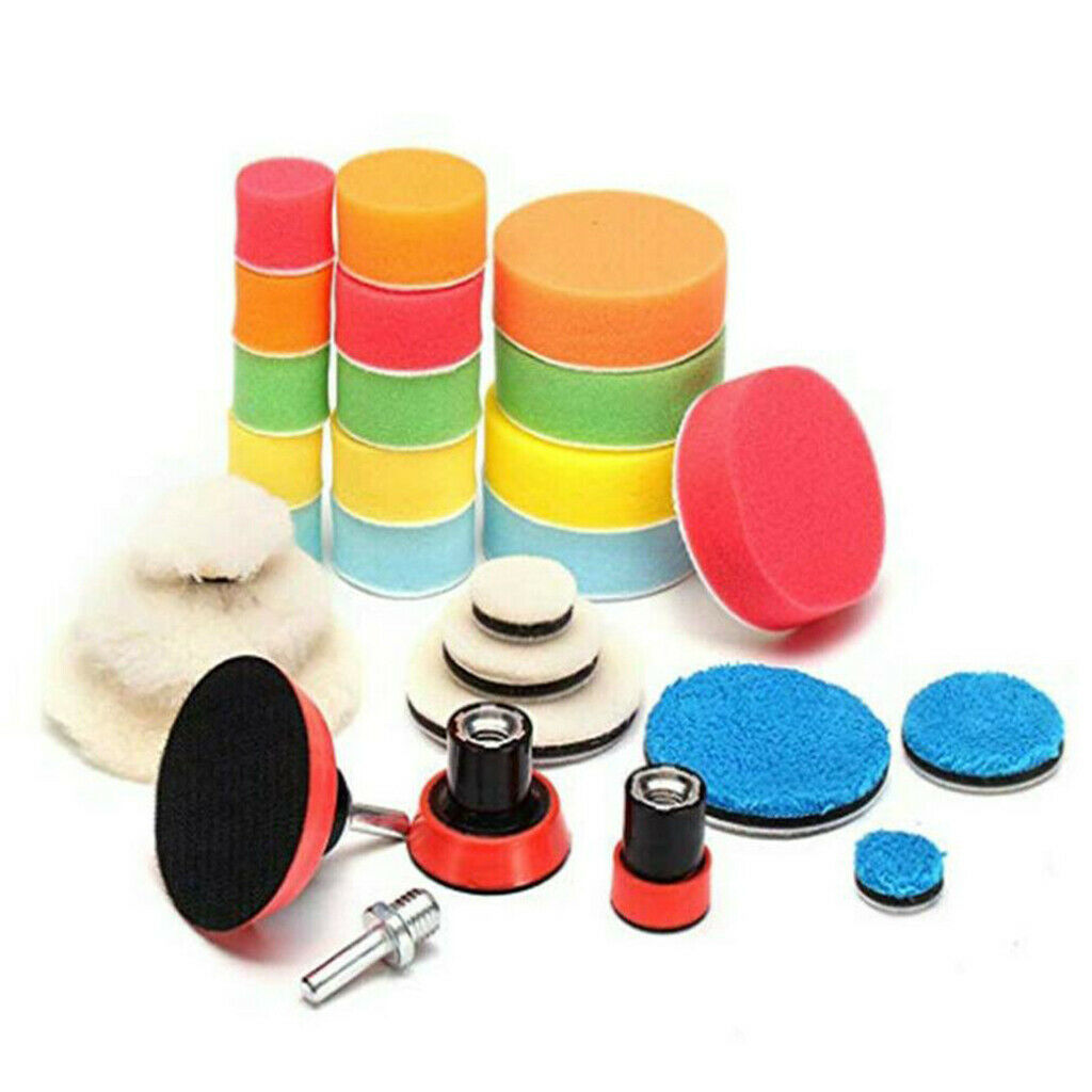 Car Polishing Pads Kit 1.2/2/3in Polisher Pad Sponge Pads Kit for Polishing