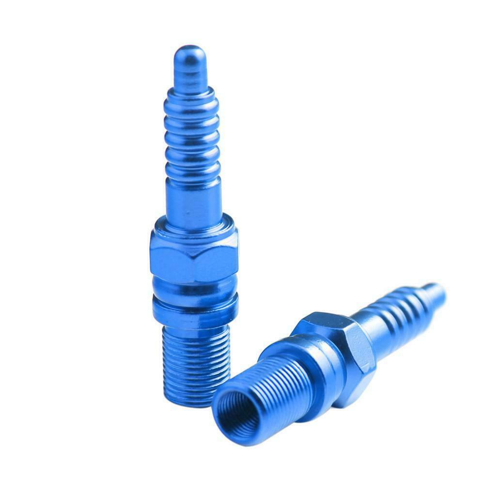 4Pcs Aluminum Alloy Car Wheel Tire Air Valve Stem Cover Caps Universal Blue