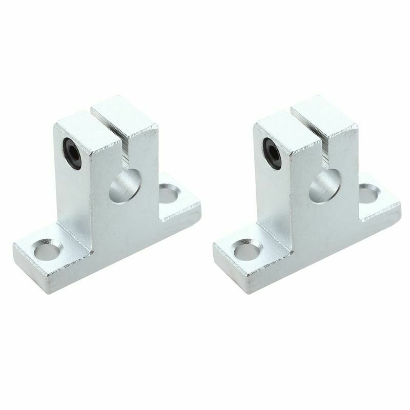 2Pcs SK8 8mm Linear Rail Shaft Clamping Guide Support for XYZ Table D9E3E3
