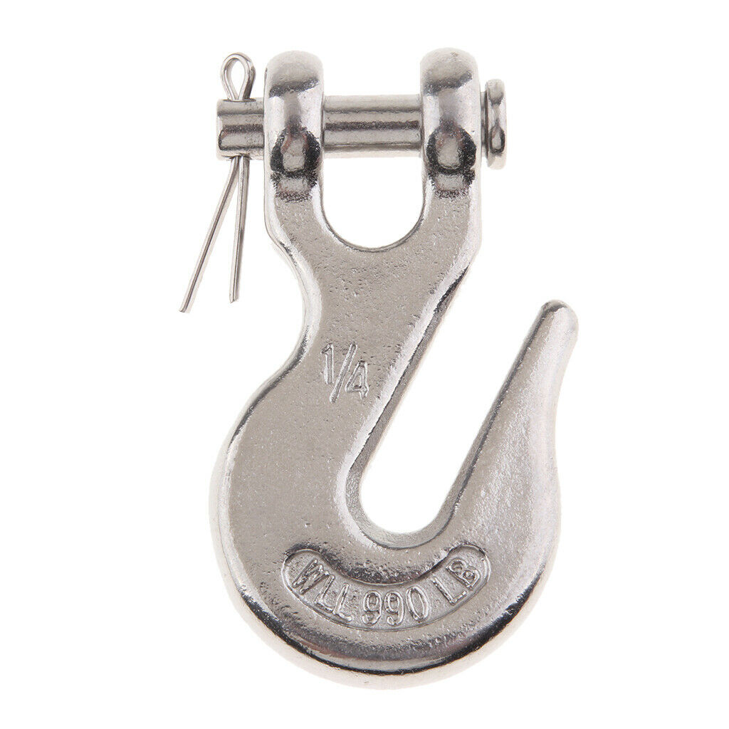 316 Stainless Steel Hardware 1/4 Inch Clevis Grab Slip Hook Lifting Chain