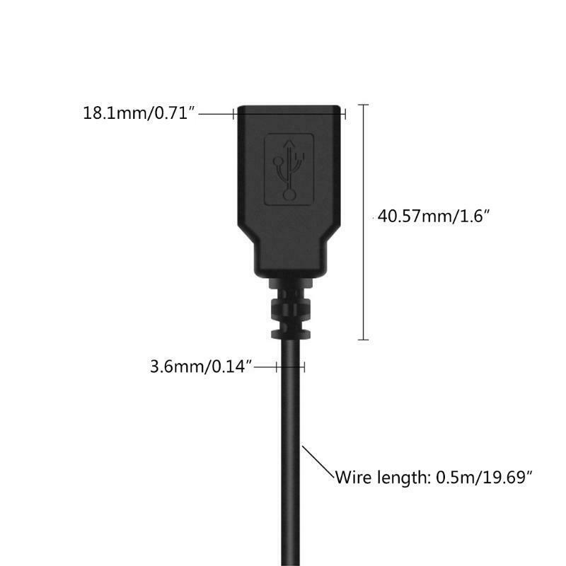 USB 2.0 to USB Motherboard 4-Pin IDC Header Cable 19-Inch