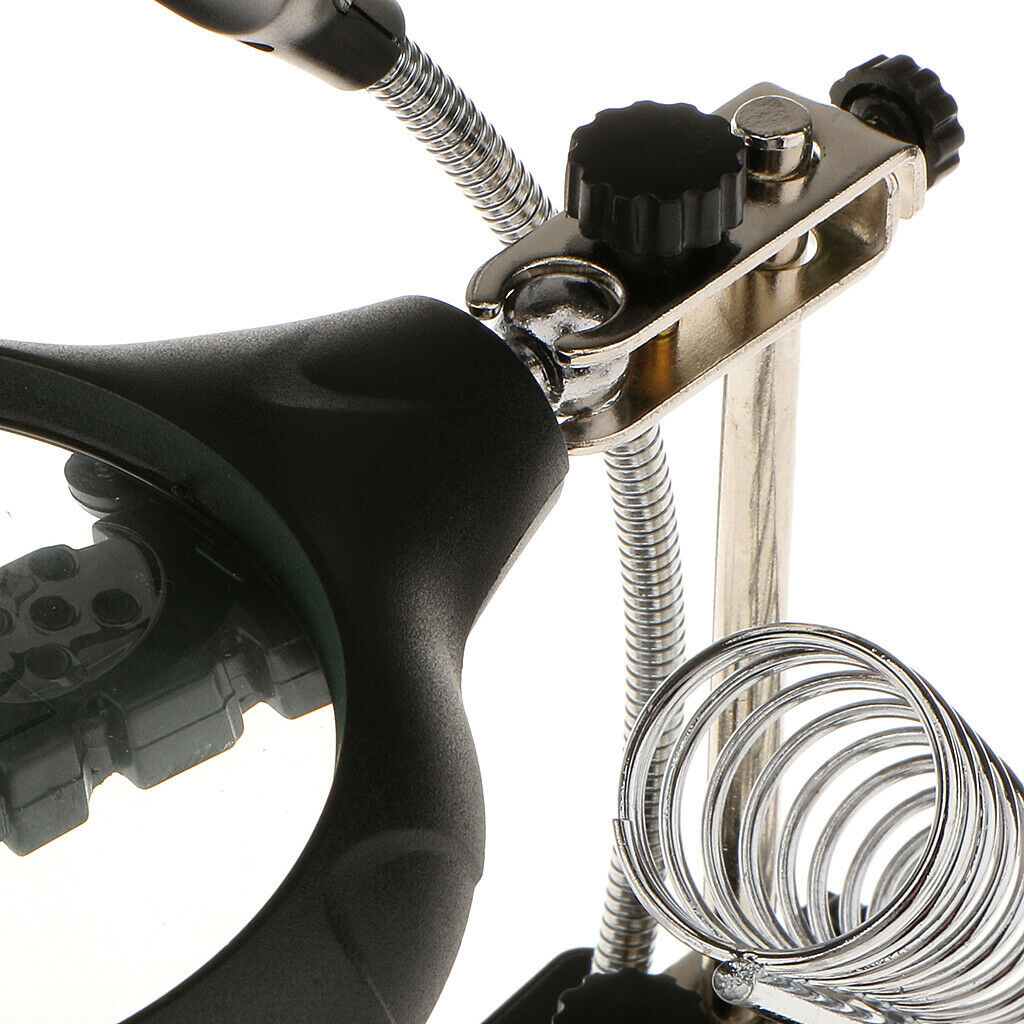 LED Magnifier Magnifying Glass with Clamp and Clips for Repair, Modeling