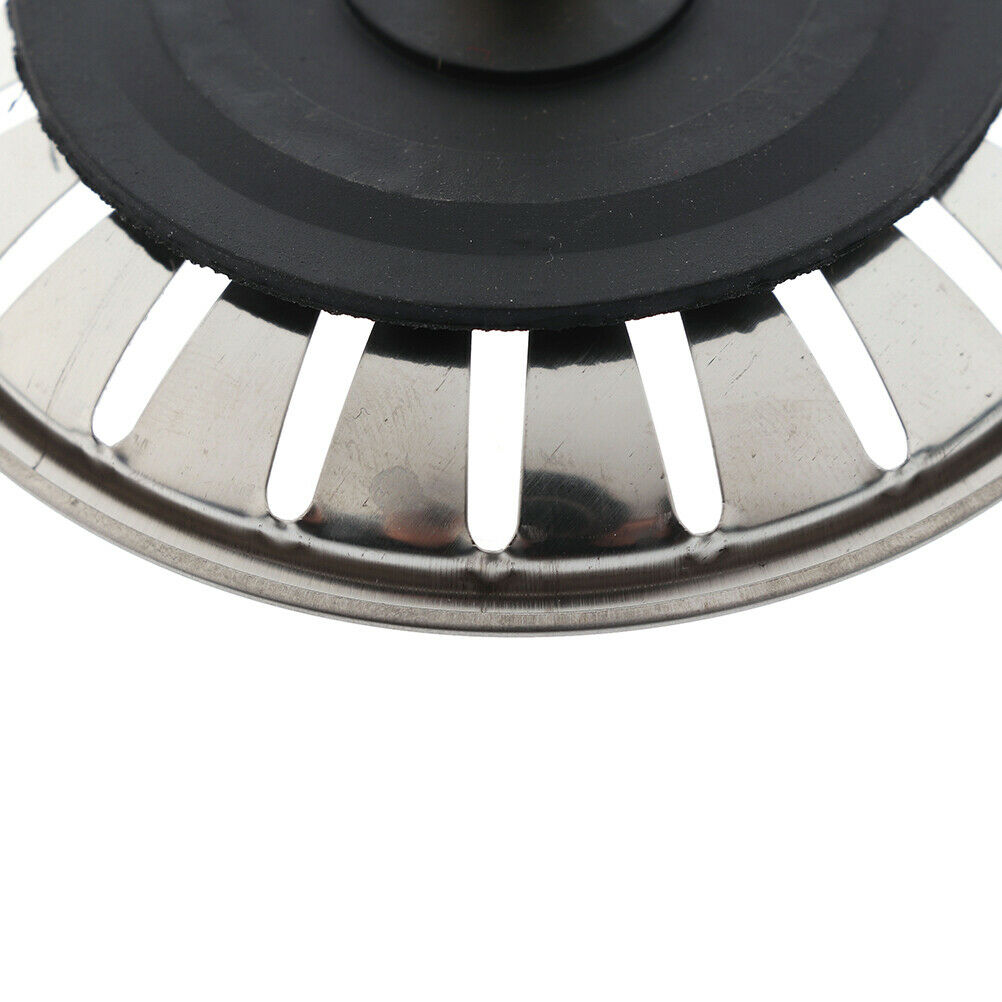 Home Stainless Steel Waste Sink Strainer Plug Drain Filter Basket DrainWY.l8