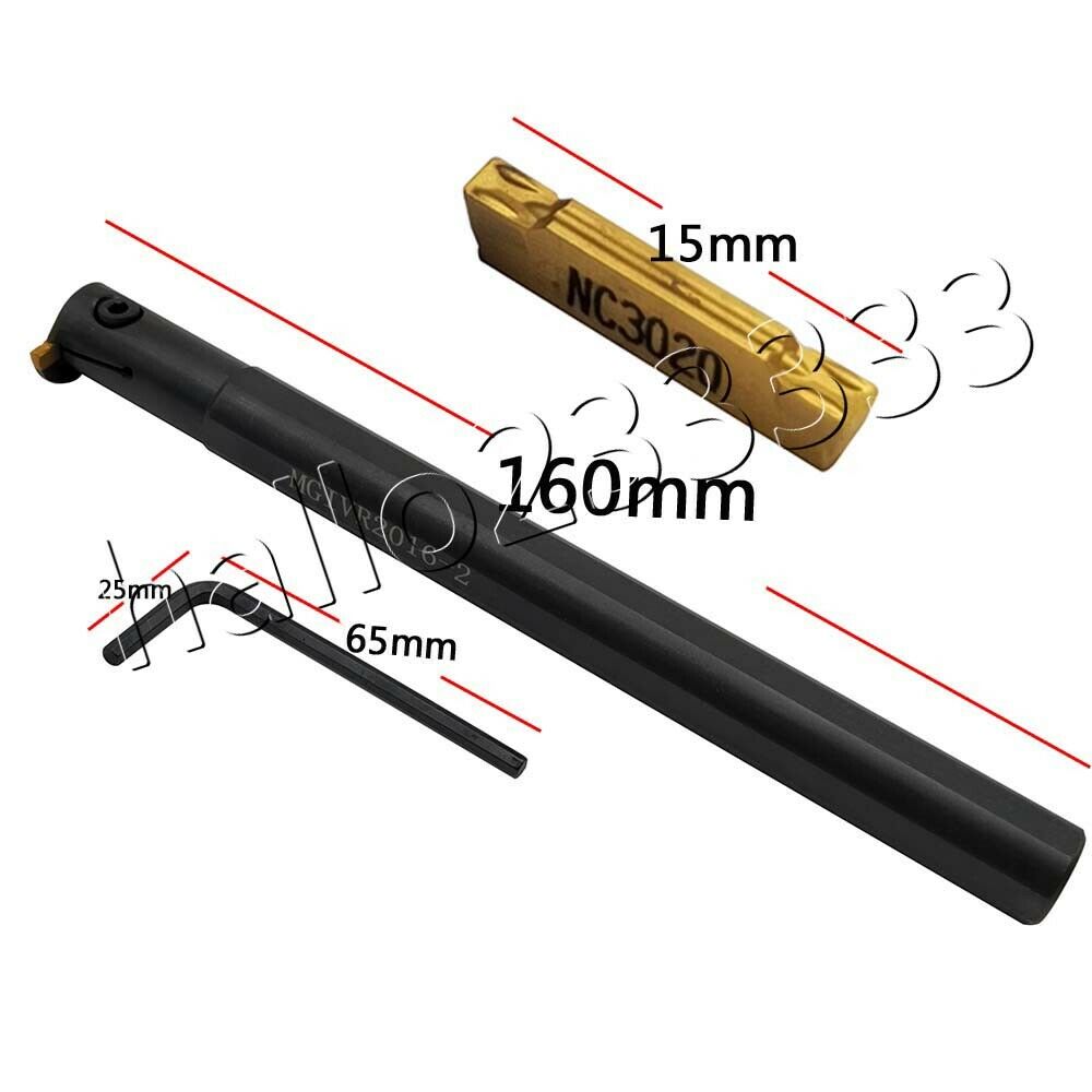MGIVR2016-2 Lathe Turning Tool Boring Bar Holder + 1pcs MGMN200 Inserts + Wrench