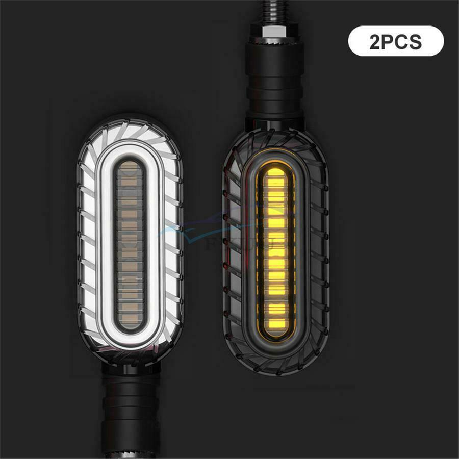 4 × Wear-resistant Motorcycle Daytime Running Lights DRL Flasher Stop Tail Light