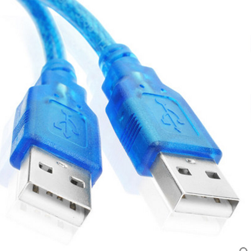 life time USB 2.0 A Male To Male Extension Connector Adapter Cable blue