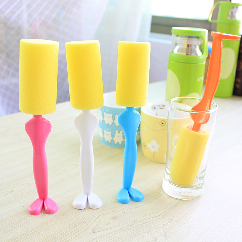 Sponge Brush Bottle Cup Glass Washing Cleaning Kitchen Cleaner Too.l8