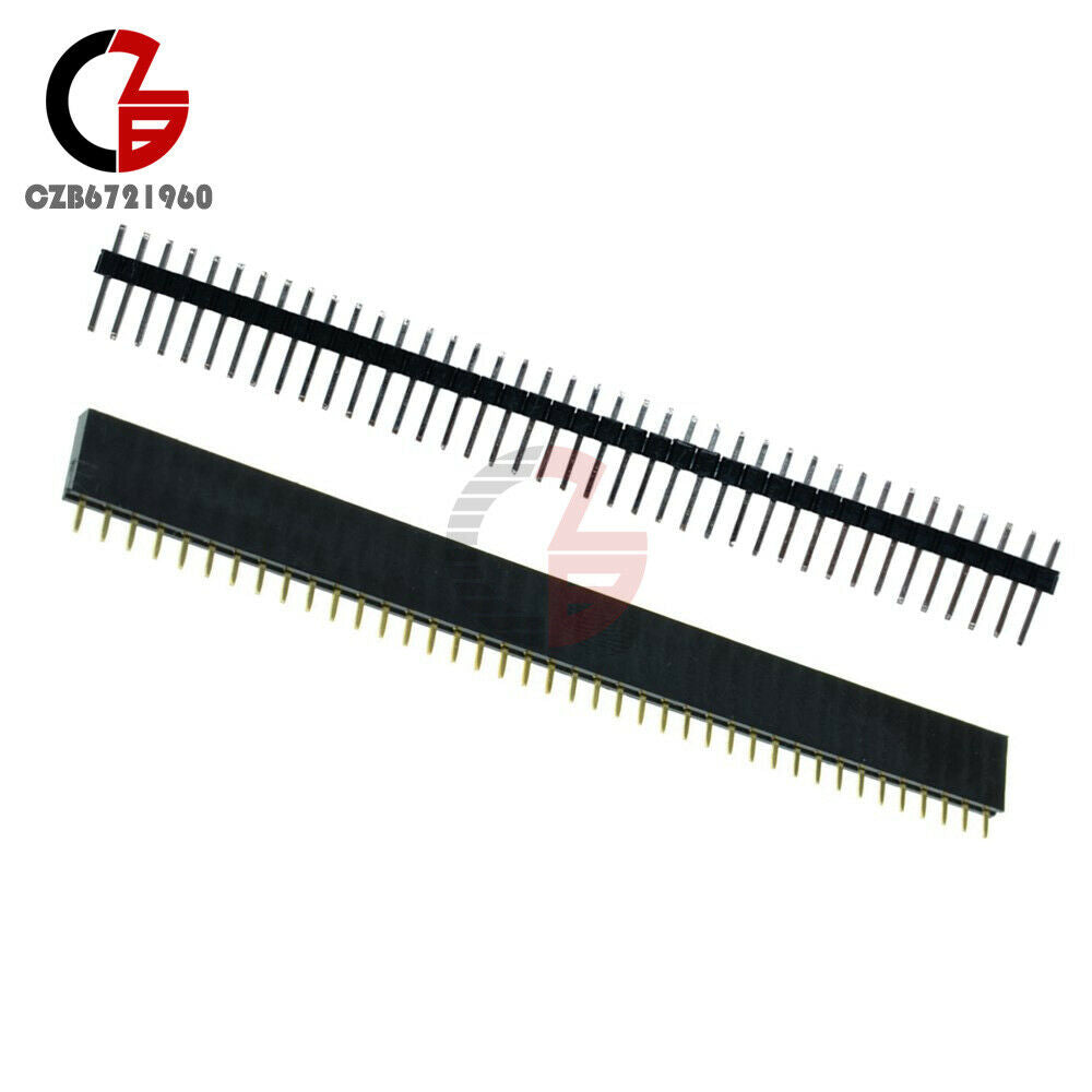 10PCS 5Pairs 2.54mm 40pin Male&Female Header Socket Row Strip PCB Connector Cool
