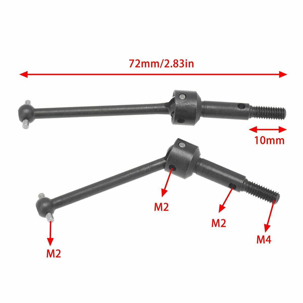 Metal Universal Swing Shaft CVD 53792 for 1/10 RC Car Tamiya TT01 TT02 TA04 Part