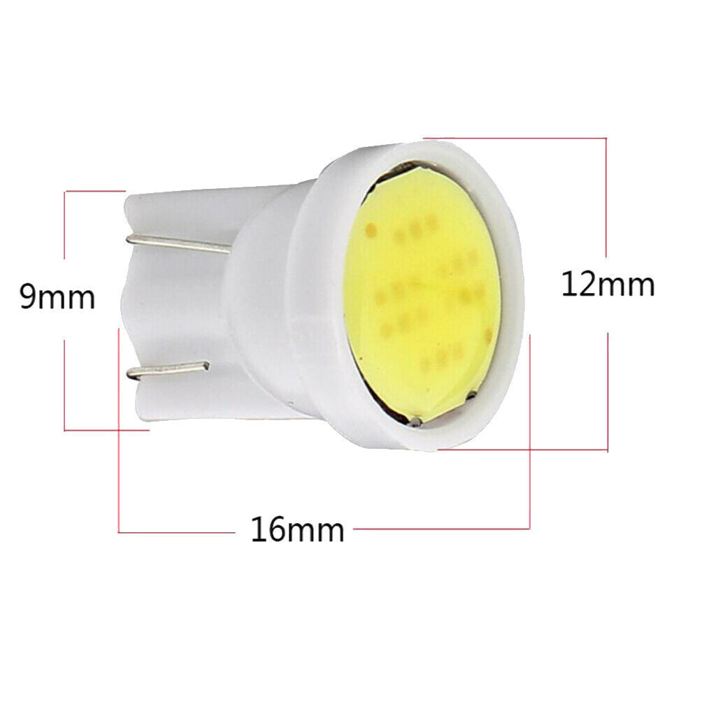 10x High Quality T10 COB LED Car Dash Reading Light Side Wedge Lamp Bulbs