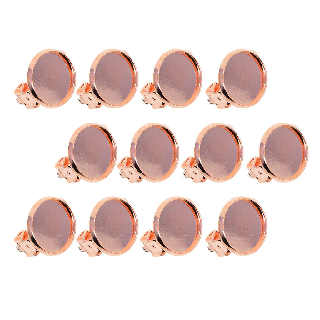 12 clip on earring results with adhesive pad for 12mm cabochon blank