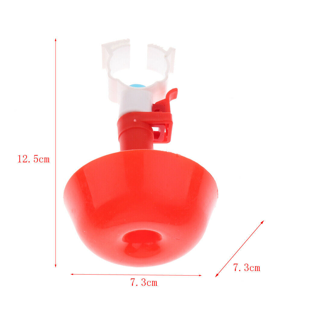 10 Pcs Poultry Fowl Waterer Fittings Automatic Water Durable Drinking Cups
