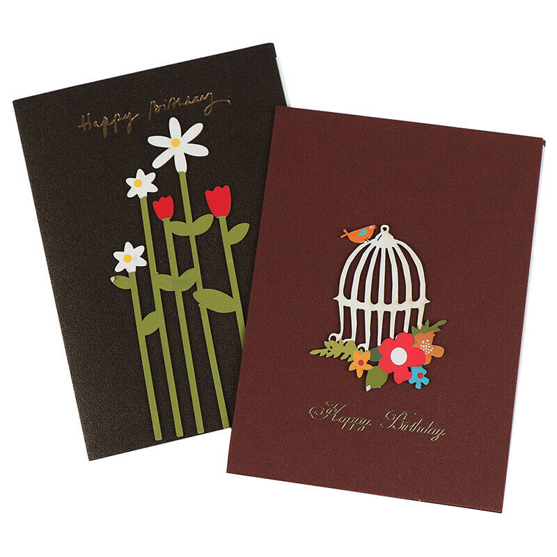 1pc Handmade Thank You Card Cute Happy Birthday Christmas Greeting Ca.l8